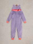 White Stuff Kids' Unicorn Onesie, Purple/Multi