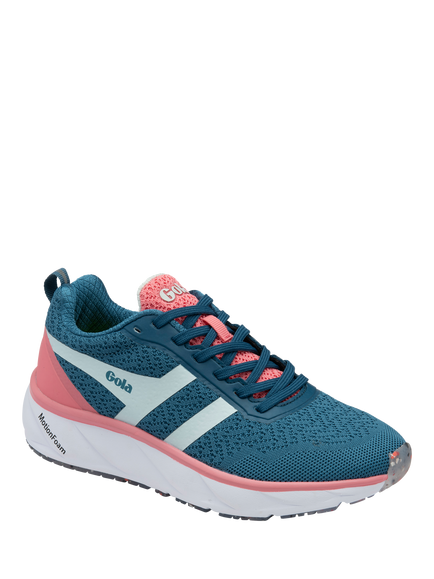 Gola Typhoon RMD Running Trainers - view 2, Blue Plein Air/Tea Rose