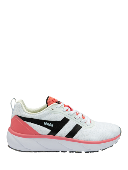 Gola Typhoon RMD Running Trainers, White/Black/Tea Rose