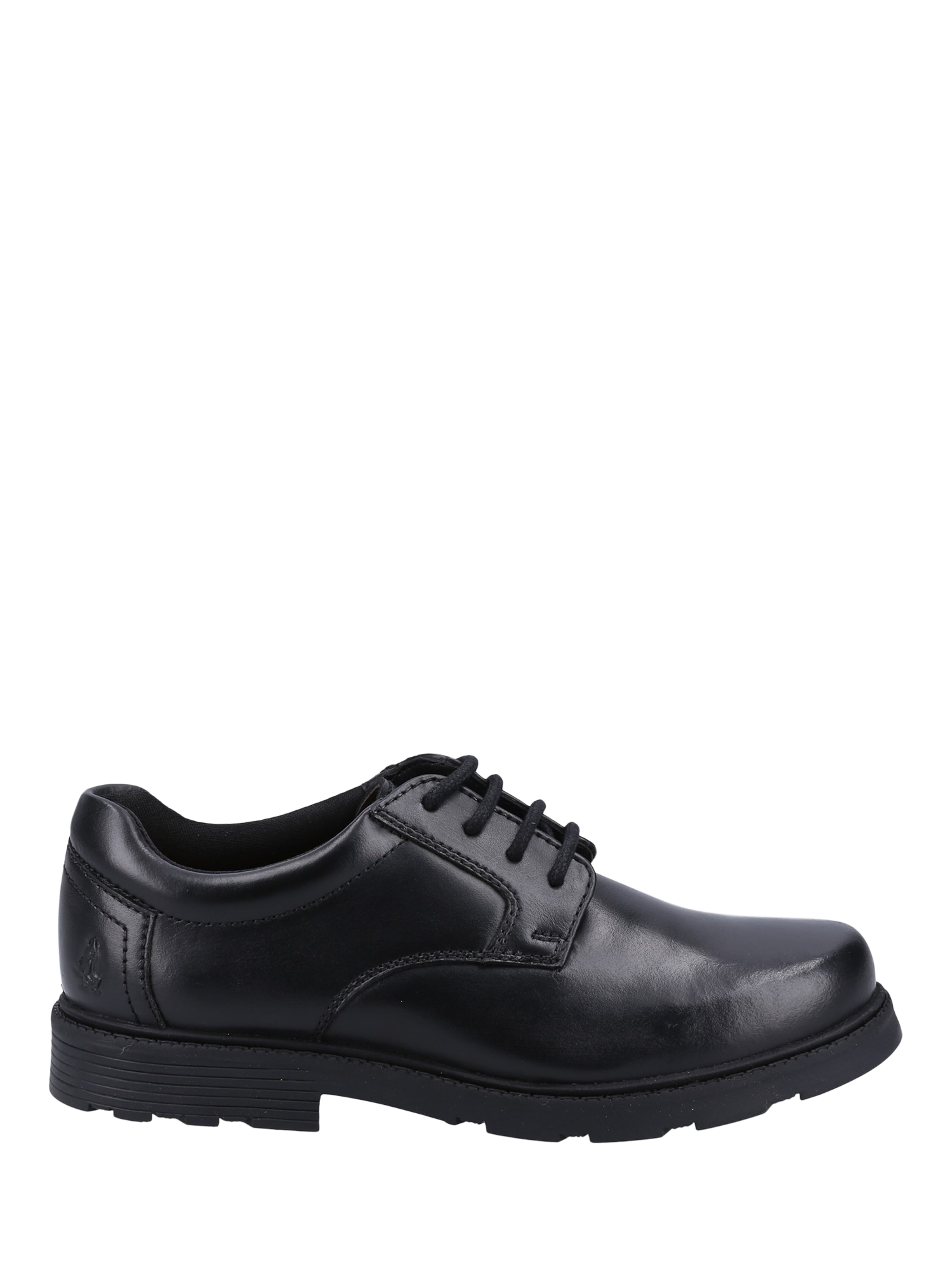 Product image 1 of 4, which shows Hush Puppies Kids' Oliver Senior School Shoes, Black, 3