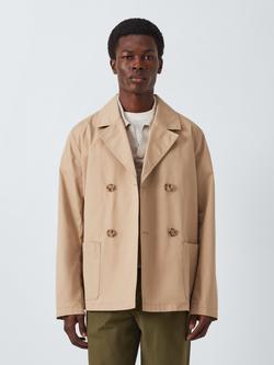 John Lewis Cotton Blend Peacoat, Cornstalk