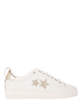 Carvela Galaxy Embellished Star Trainers, White/Gold