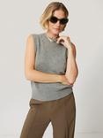 Jigsaw Cashmere Crew Neck Tank Top