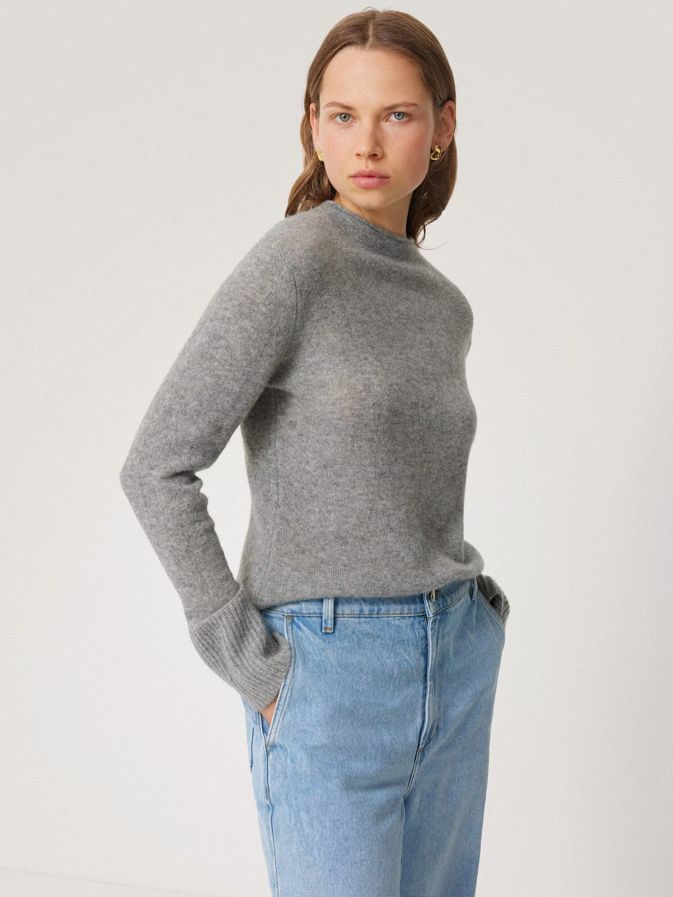 Women s Knitwear Jigsaw Jumpers Grey John Lewis Partners