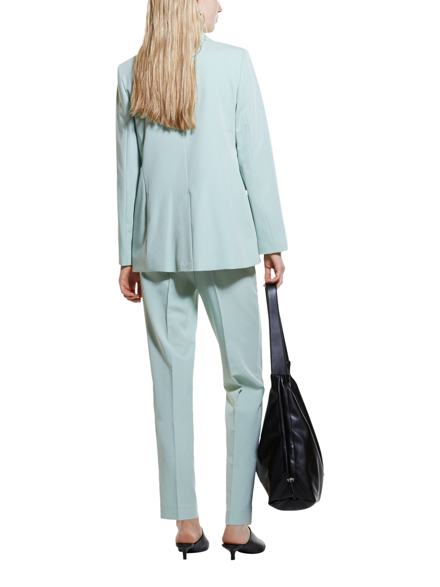 Product image 2 of 5, which shows SISLEY Regular Fit Single Button Blazer, Mint Green, 8