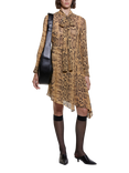 SISLEY Snake Print Shirt Dress, Multi