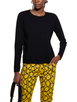 SISLEY Crew Neck Jumper, Black