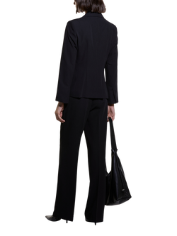 SISLEY Pleat Front Palazzo Trousers, Black - view 2, Black