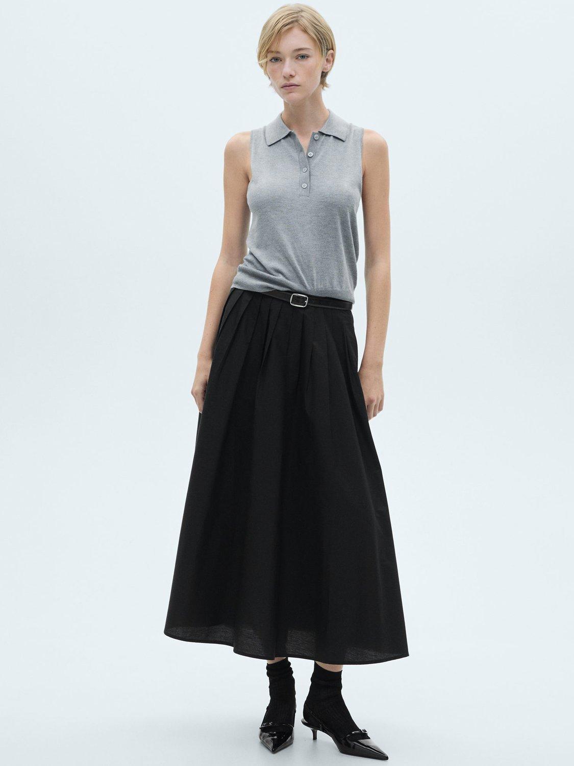 Mango Paula Pleated Skirt