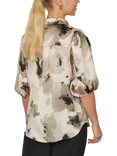Sisters Point Ella Print Puff Sleeve Shirt, Multi