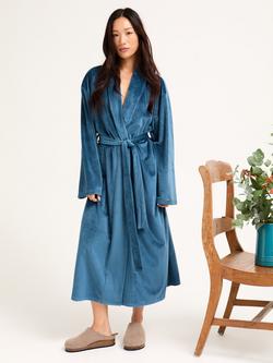 Pretty You London Velour Longline Dressing Gown, Teal