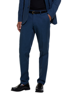 SISLEY Straight Comfort Fit Trousers, Blue, Blue