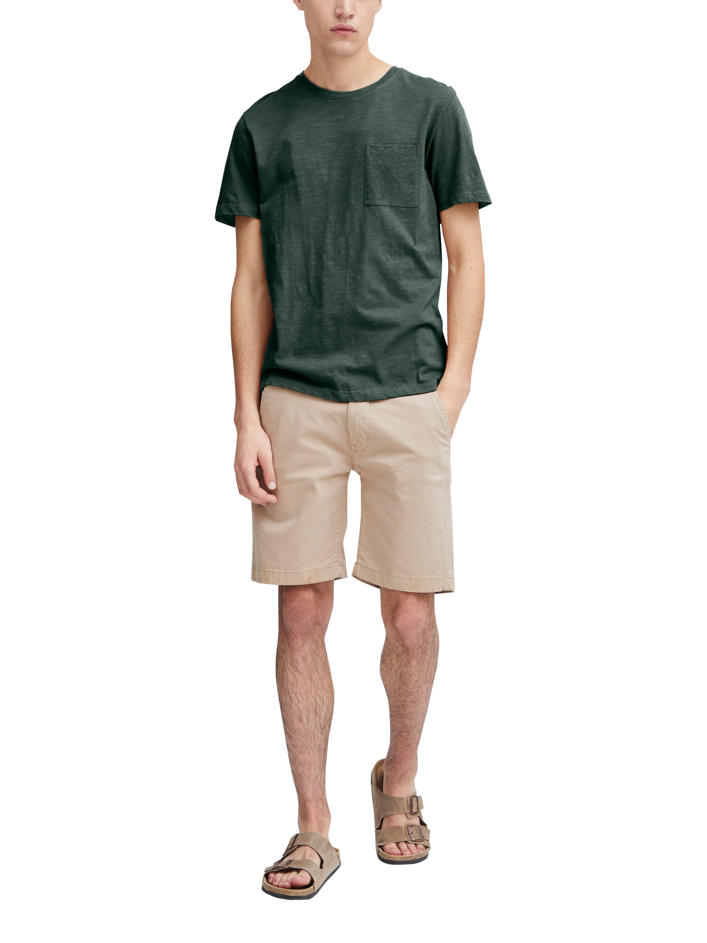 Product image 3 of 7, which shows Casual Friday Thor Organic Cotton Regular Fit Short Sleeve T-Shirt, Darkest Spruce, S