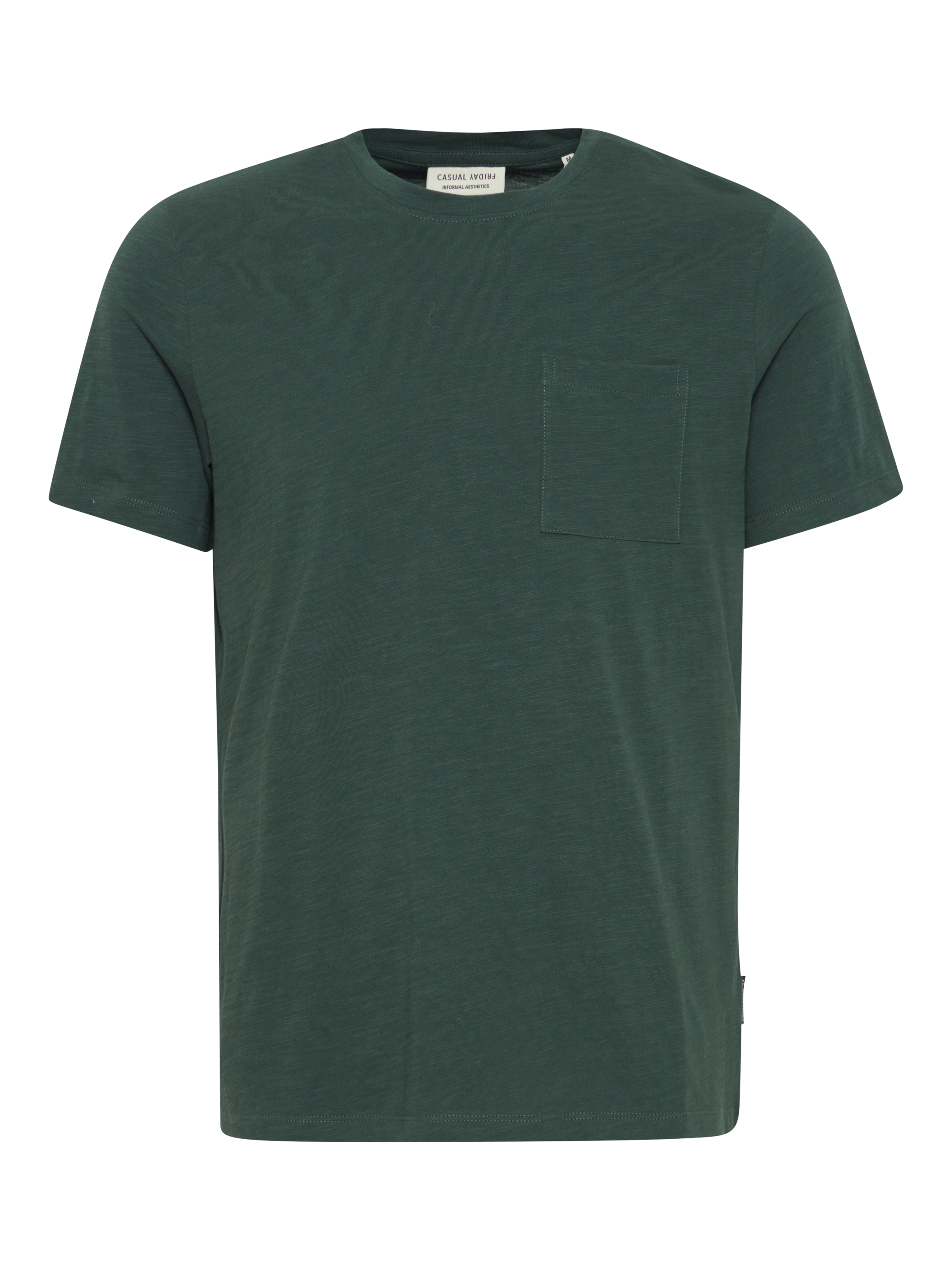 Product image 5 of 7, which shows Casual Friday Thor Organic Cotton Regular Fit Short Sleeve T-Shirt, Darkest Spruce, S