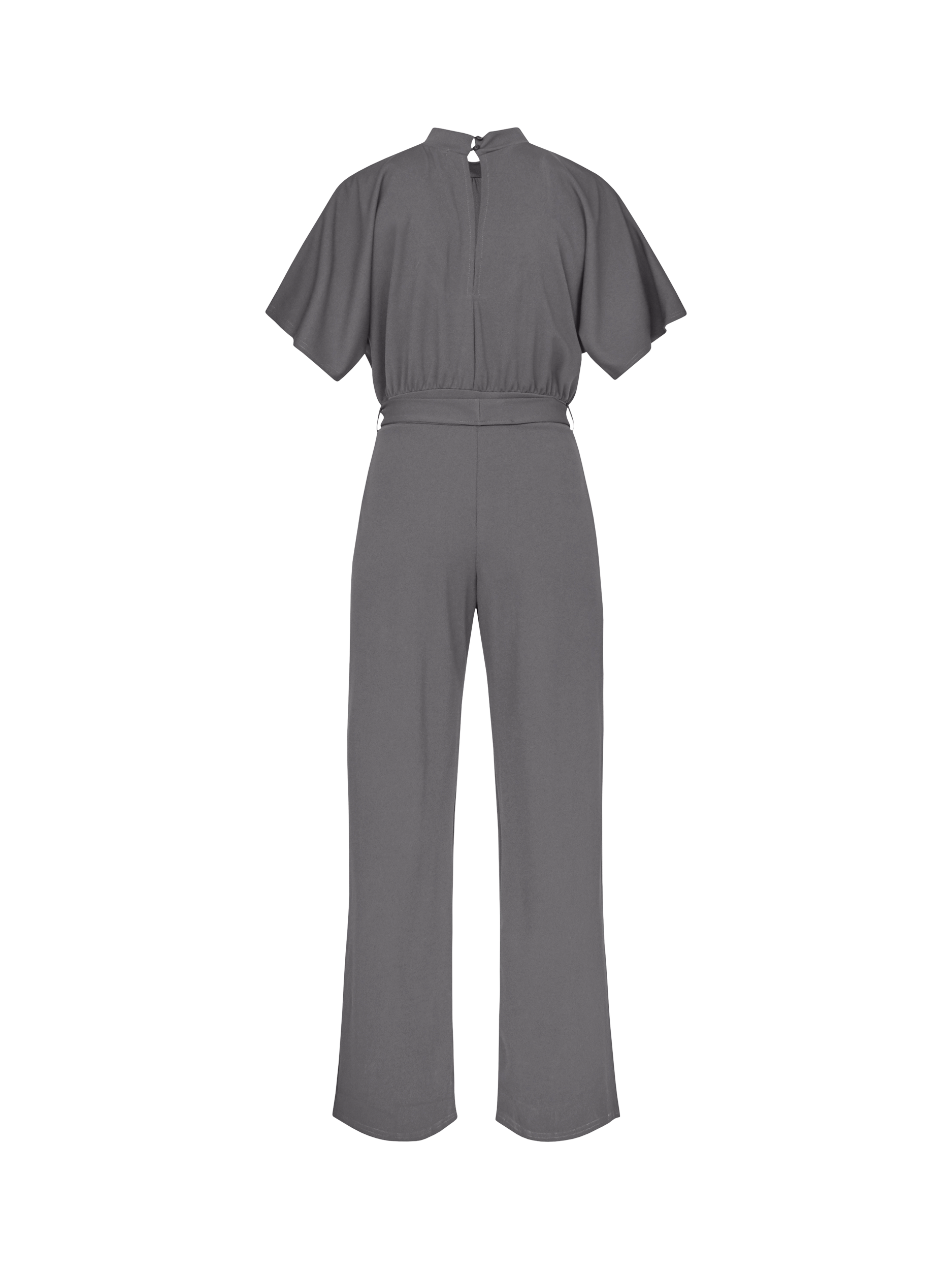 Product image 3 of 3, which shows Sisters Point Girl Short Sleeve Jumpsuit, Antracit, XS