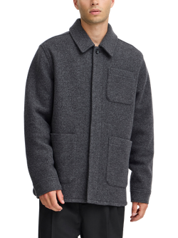 Casual Friday Carl Padded Wool Blend Jacket, Dark Grey, Dark Grey