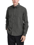 Casual Friday Anton Long Sleeve Baby Corduroy Shirt, Dark Shadow