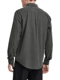Casual Friday Anton Long Sleeve Baby Corduroy Shirt, Dark Shadow