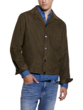 SISLEY Suede Look Shacket, Green