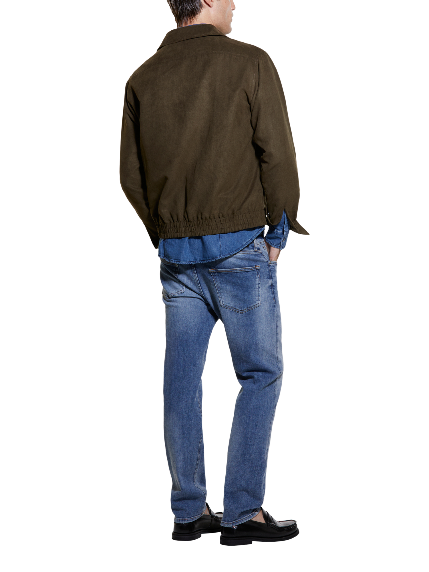 Product image 2 of 5, which shows SISLEY Suede Look Shacket, Green, XXL