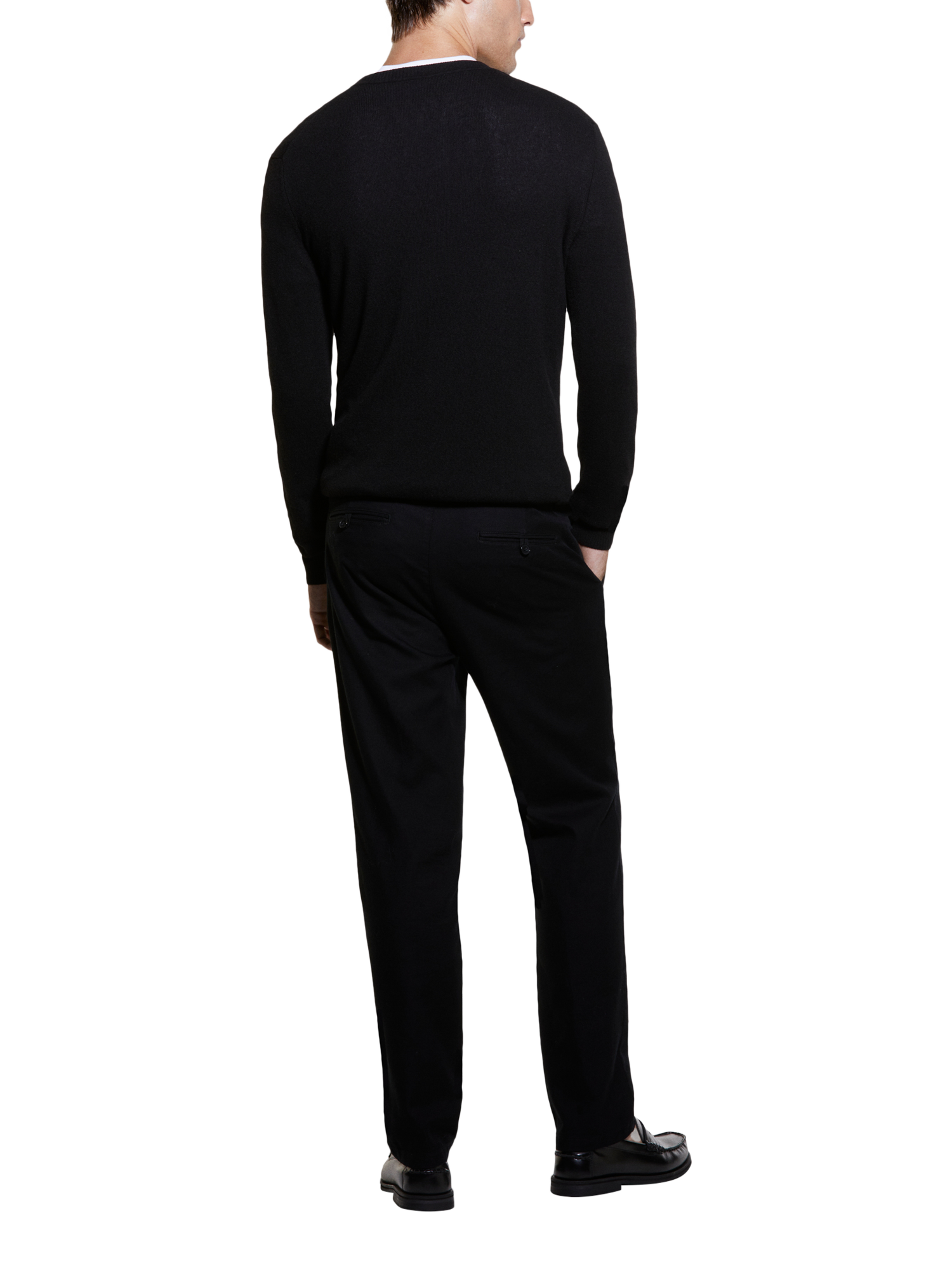 Product image 2 of 4, which shows SISLEY Wool & Cashmere Blend Regular Fit Sweatshirt, Black, XXL