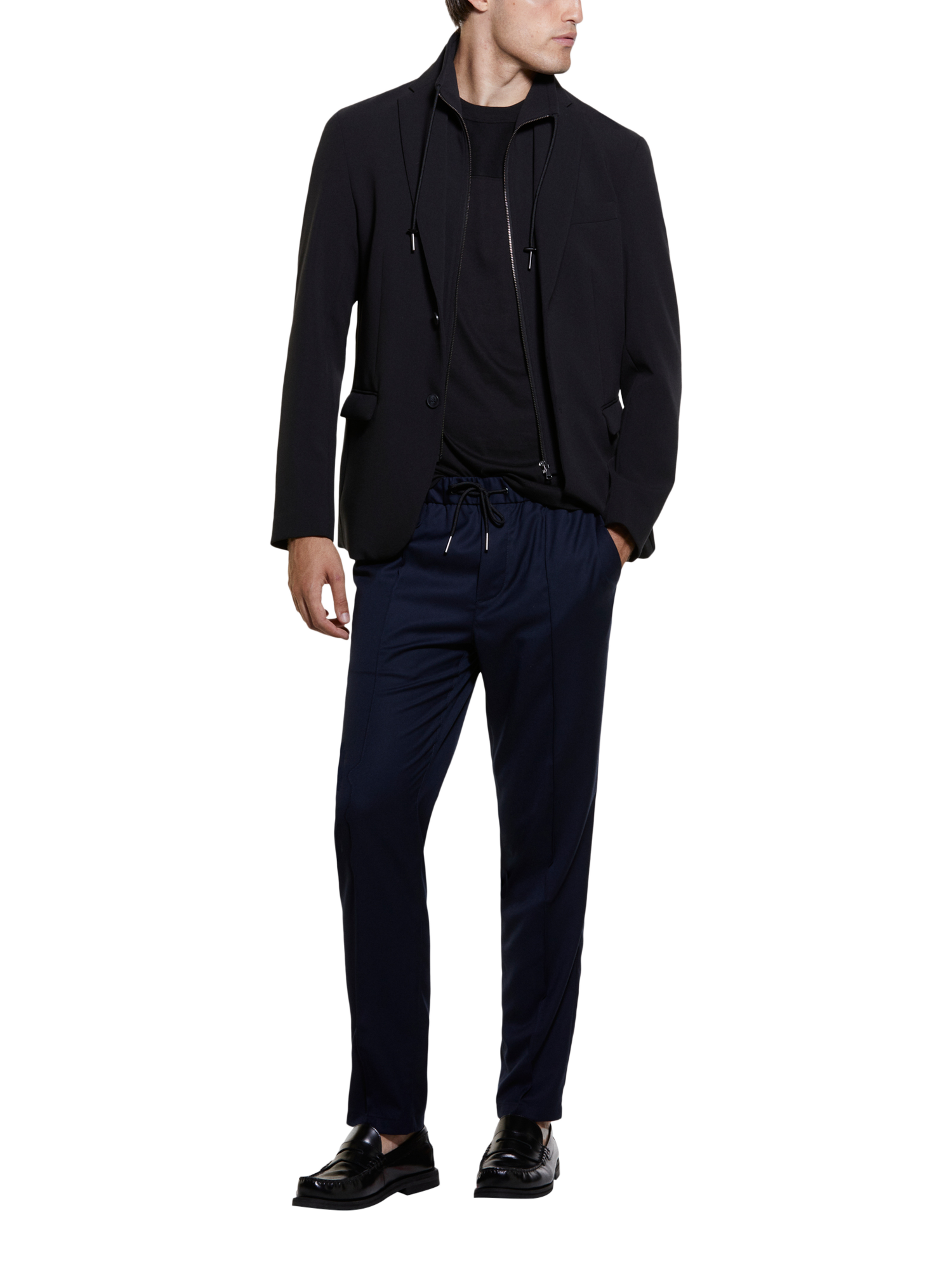 Product image 3 of 5, which shows SISLEY Slim Comfort Fit Joggers, Blue, 40R