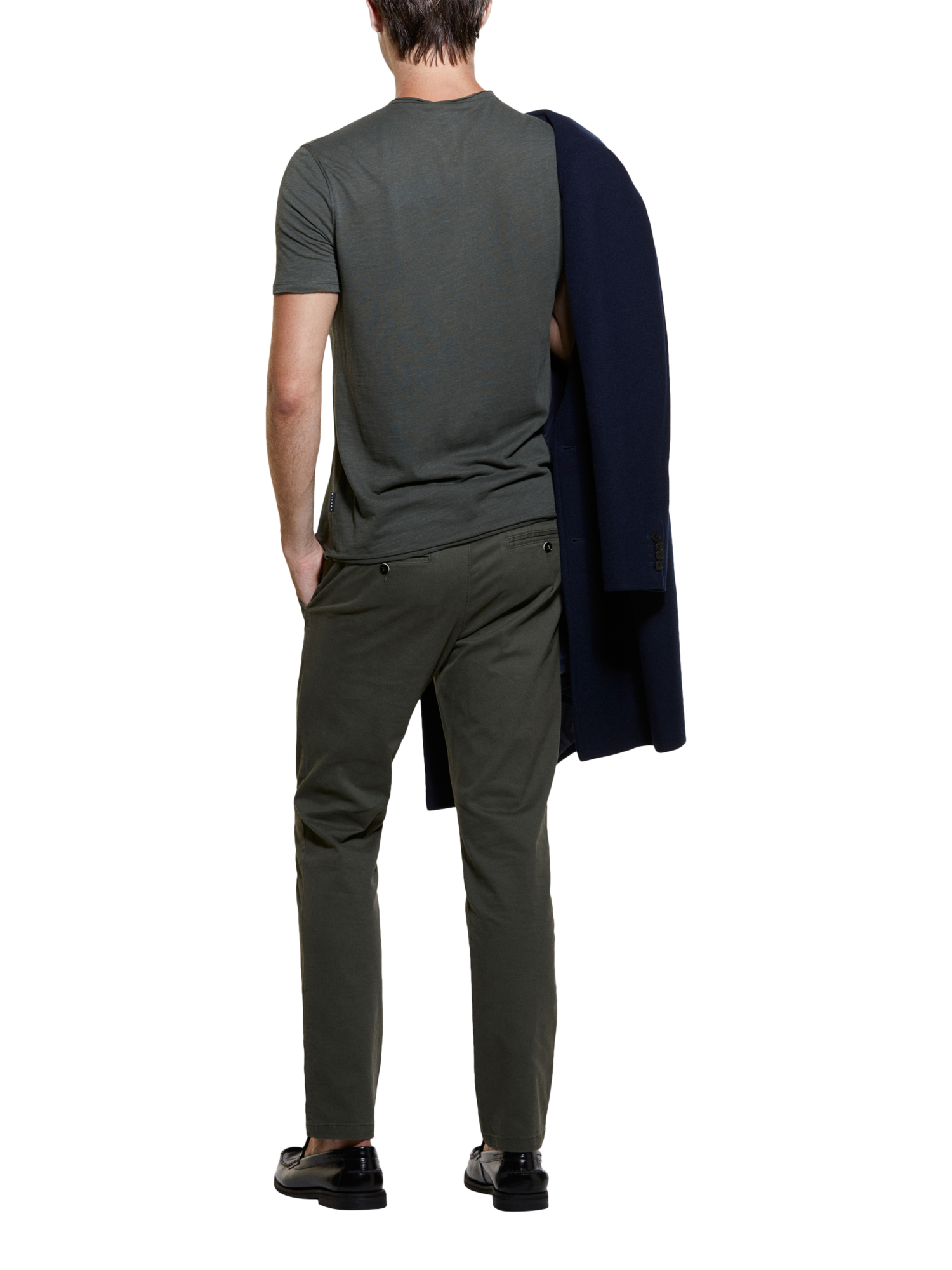 Product image 2 of 5, which shows SISLEY Vintage Slim Chinos, Green, 38R