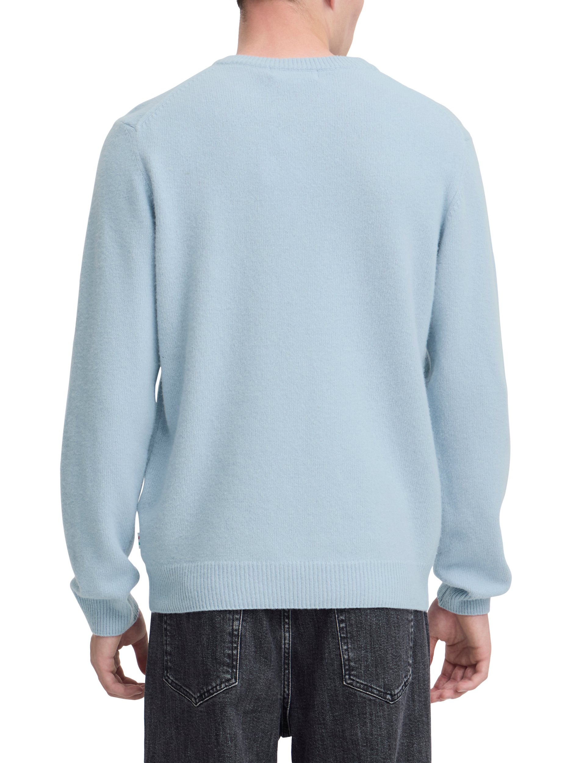 Product image 2 of 6, which shows Casual Friday Karl Wool Blend Bounty Knit, Placid Blue, XL