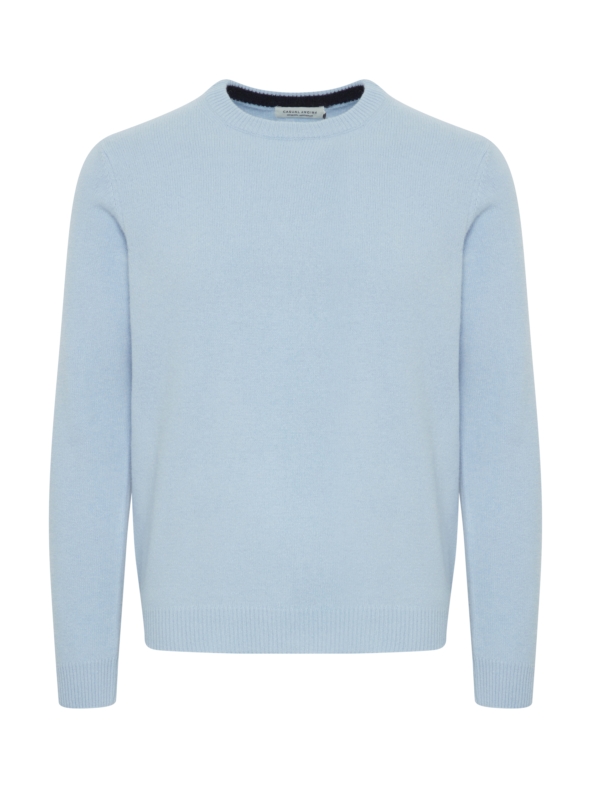 Product image 5 of 6, which shows Casual Friday Karl Wool Blend Bounty Knit, Placid Blue, XL
