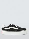 Vans Kids' Brooklyn LS Platform Trainers, Black/White