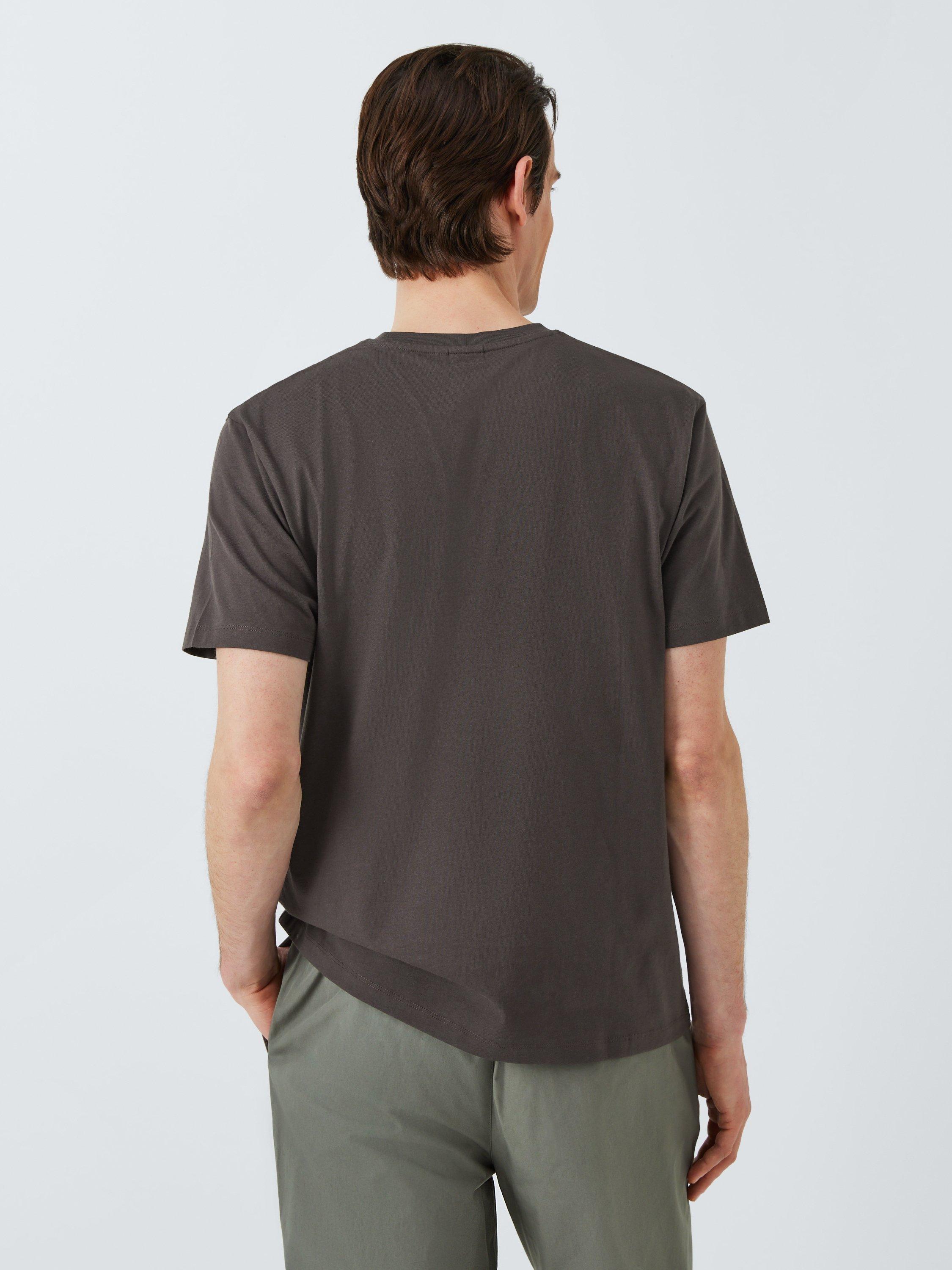 Product image 2 of 6, which shows Kin Logo Regular Fit Short Sleeve Cotton T-Shirt, Shale, S