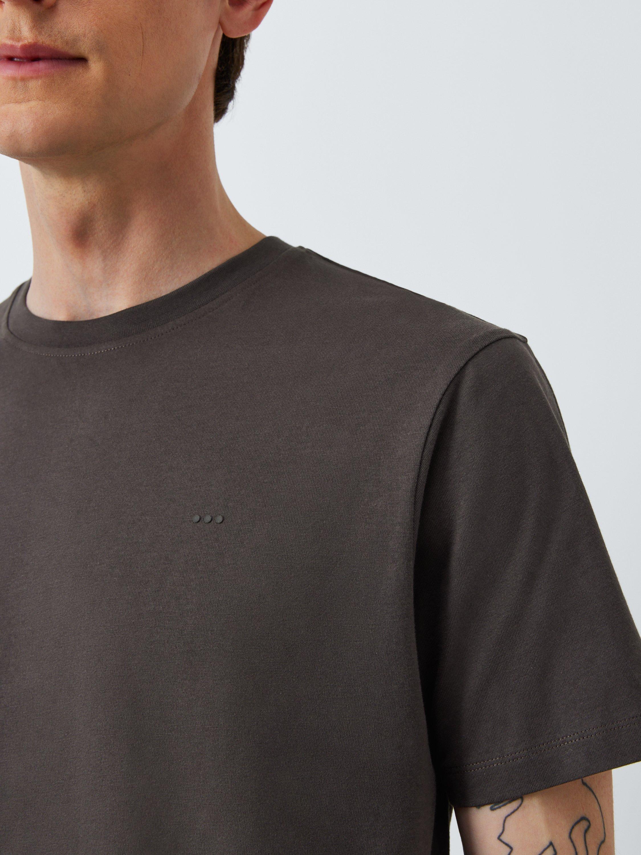 Product image 6 of 6, which shows Kin Logo Regular Fit Short Sleeve Cotton T-Shirt, Shale, S