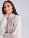 Cape Cove Dusk Merino Wool Jumper, Natural Beige