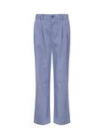 Cape Cove Kai Cotton Blend Twill Trousers, Blue