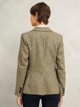 Hobbs Lillia Check Wool Jacket, Brown/Multi