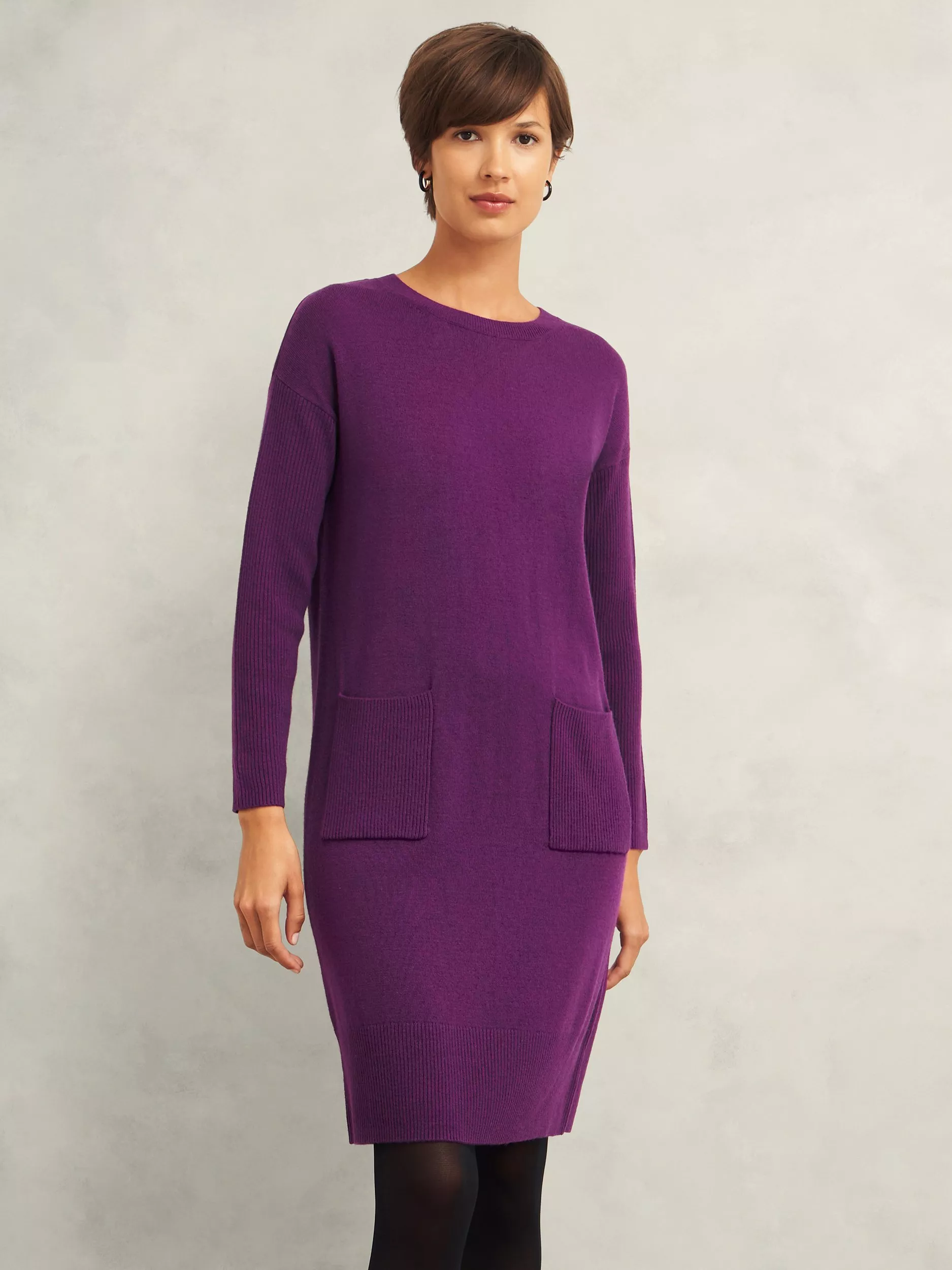 Purple work dress best sale