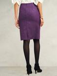 Hobbs Daphne Tweed Pencil Skirt, Purple/Multi