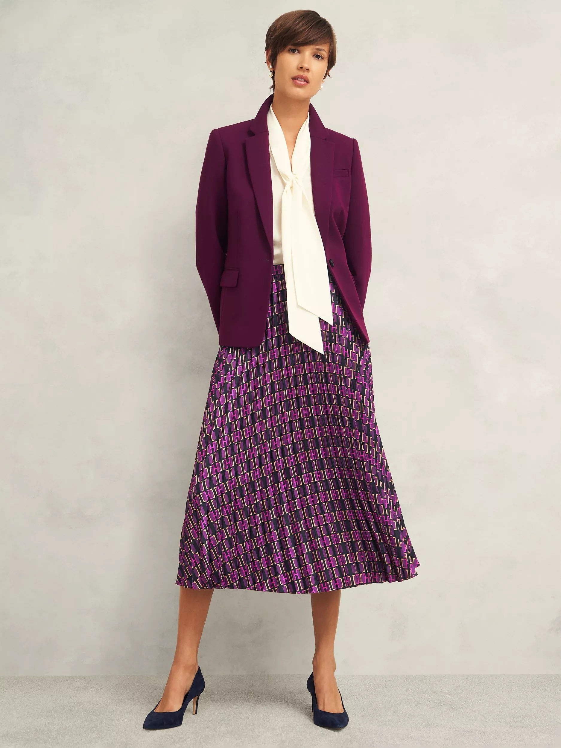 ★Hobbs London★ケイラ プリーツ スカート Kayla Pleated Skirt Kayla Pleated Skirt | Hobbs US |
