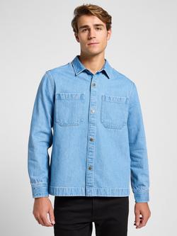 Lee Denim Regular Fit Denim Shirt, Light Blue - view 2, Light Blue
