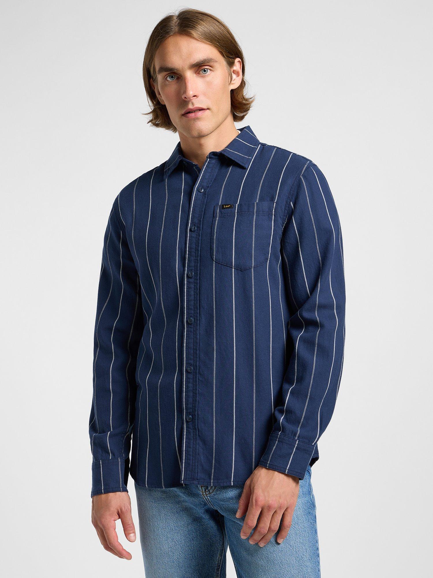 Product image 2 of 6, which shows Lee Mercantile Shirt, Mood Indigo, S