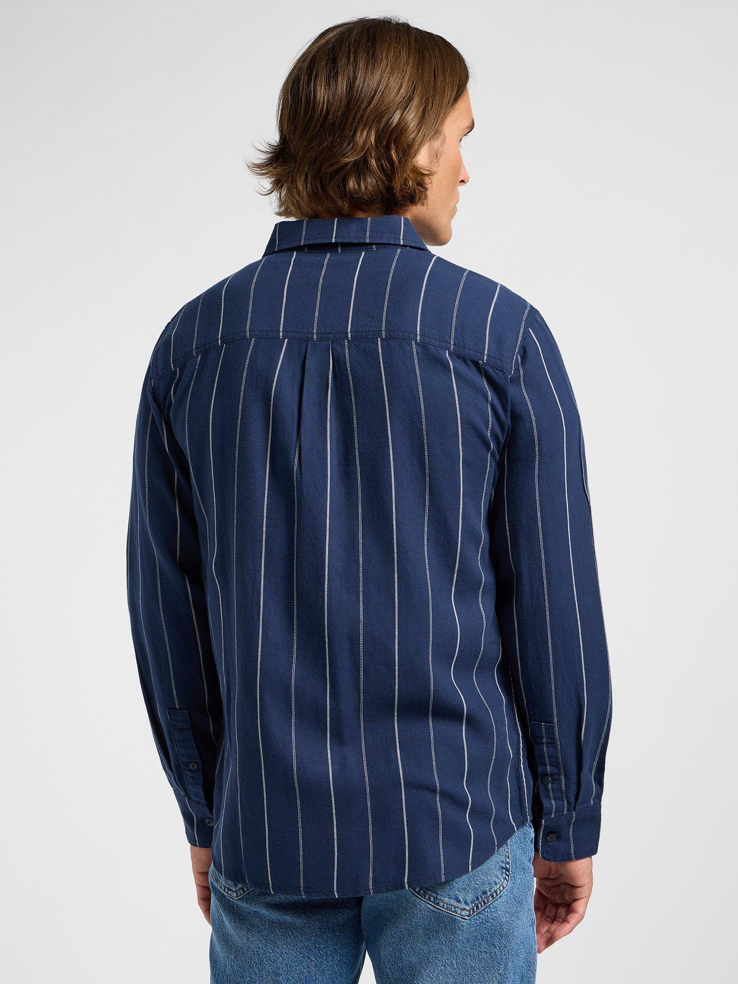 Product image 3 of 6, which shows Lee Mercantile Shirt, Mood Indigo, S