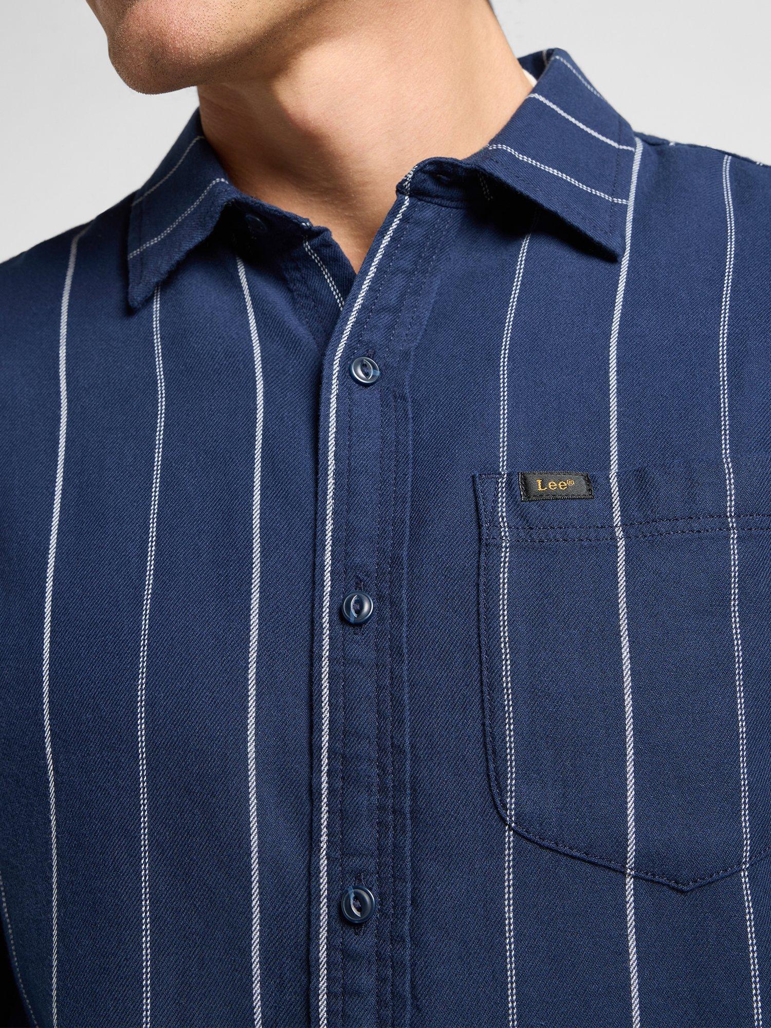 Product image 5 of 6, which shows Lee Mercantile Shirt, Mood Indigo, S