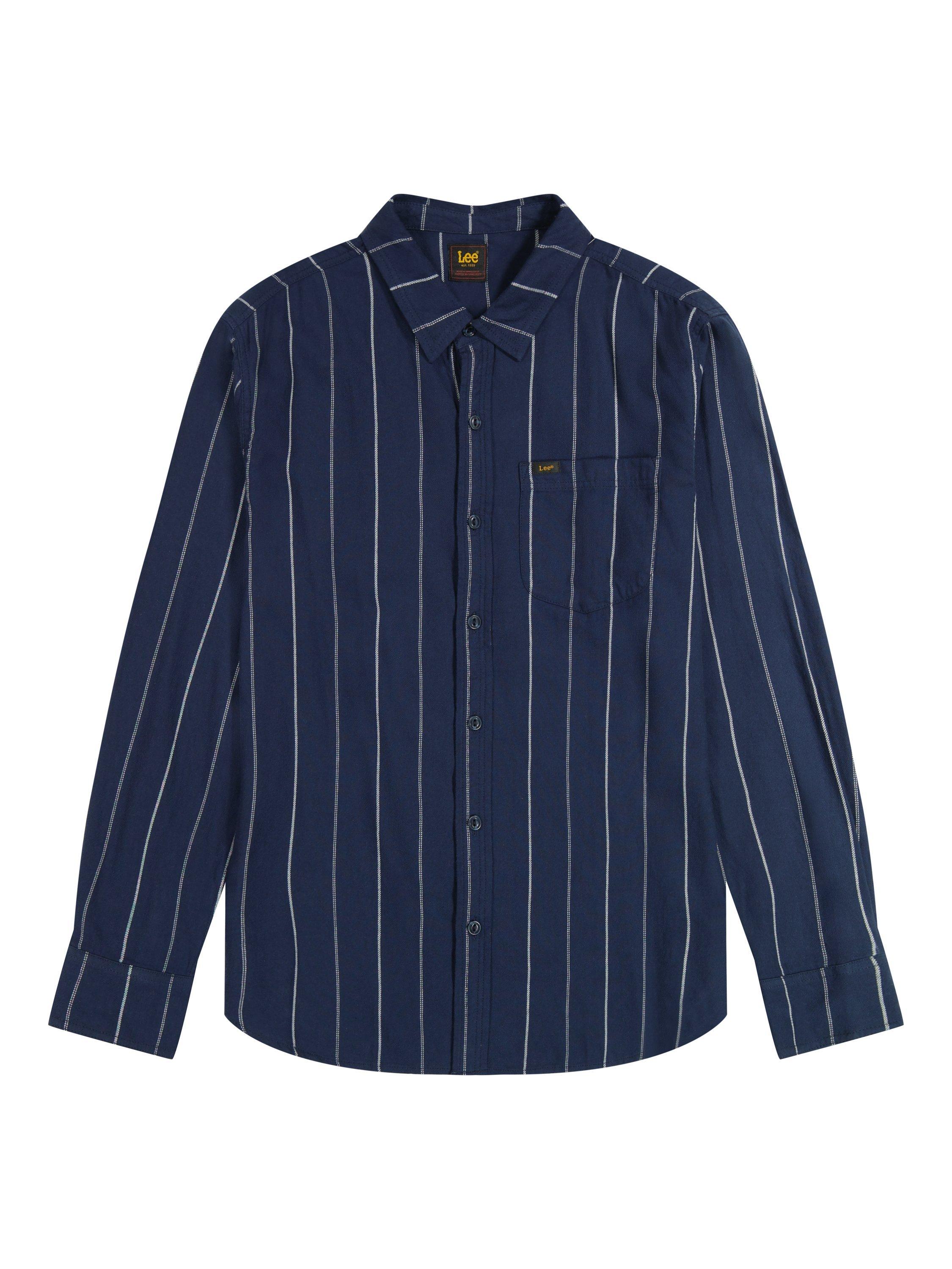 Product image 6 of 6, which shows Lee Mercantile Shirt, Mood Indigo, S