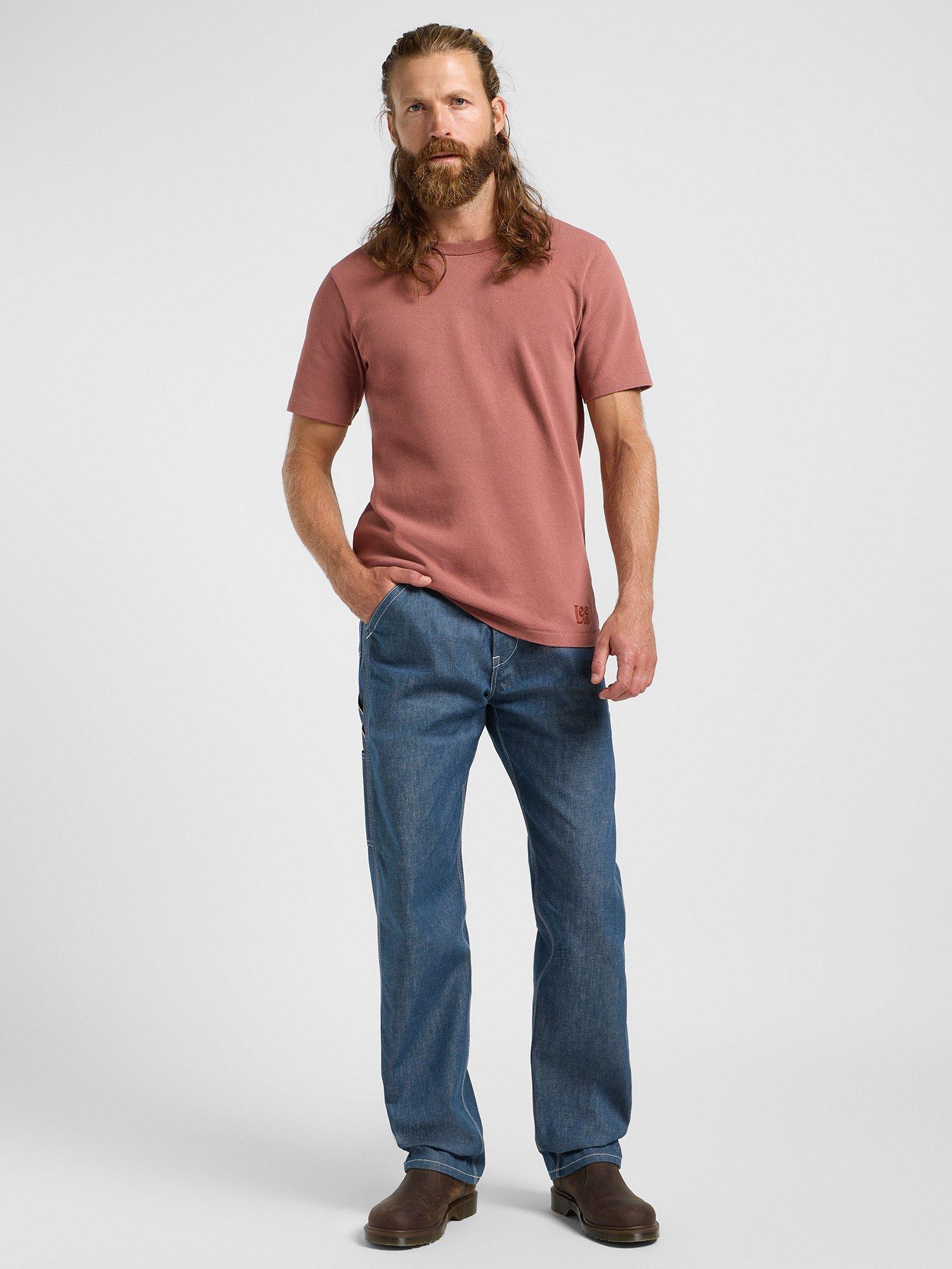 Product image 1 of 6, which shows Lee 101 T-Shirt, Redwood, S