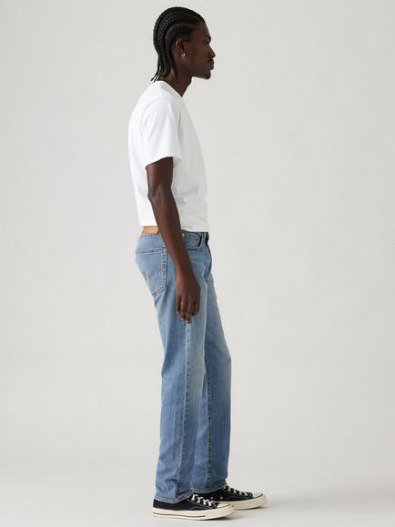 Levi's 502 Tapered Fit Linen+ Denim Jeans, New Blue - view 2, New Blue