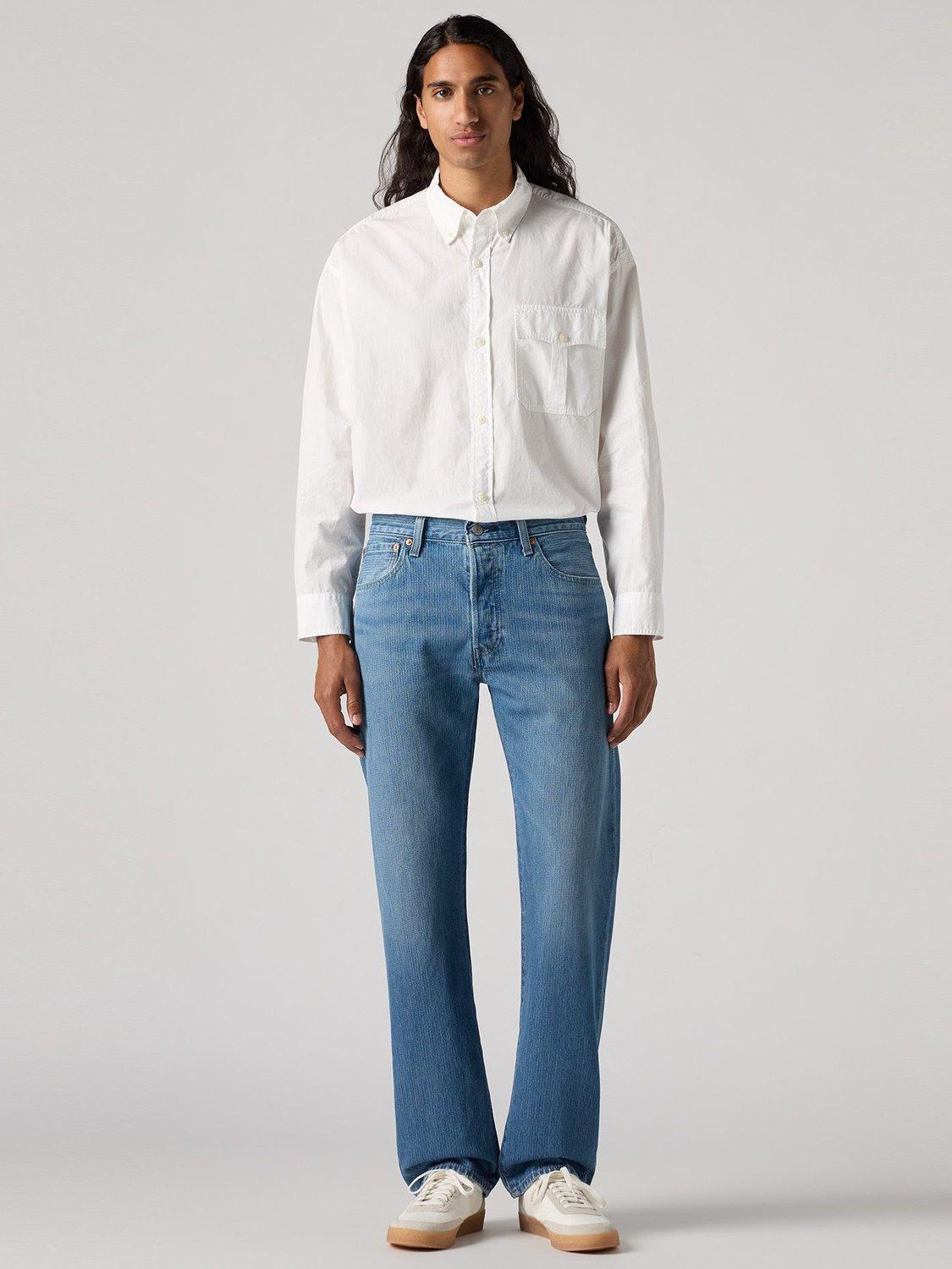 Product image 1 of 4, which shows Levi's 501 Slim Fit Jeans, East Bound, 32R