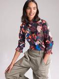 Cape Cove Tellin High Neck Abstract Print Jersey Top, Multi