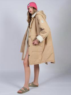 Cape Cove Cowrie Hooded Changing Coat, Stone