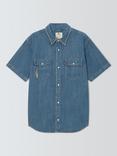 Levi's Short-Sleeve Relaxed Fit Western Shirt, Huckleberry