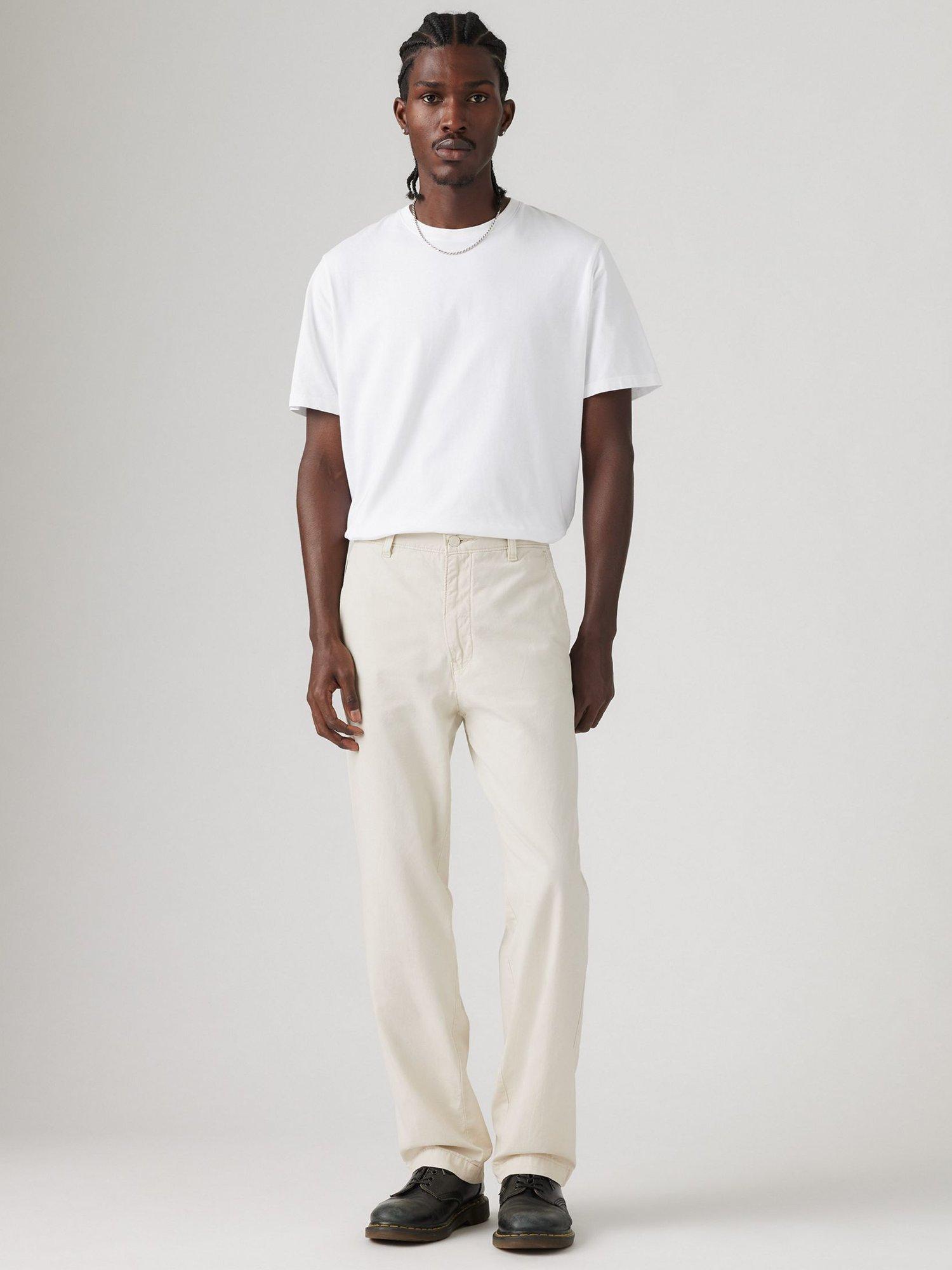 Product image 1 of 11, which shows Levi's XX Chino Loose Straight Fit Chinos, Silver Birch, 30S